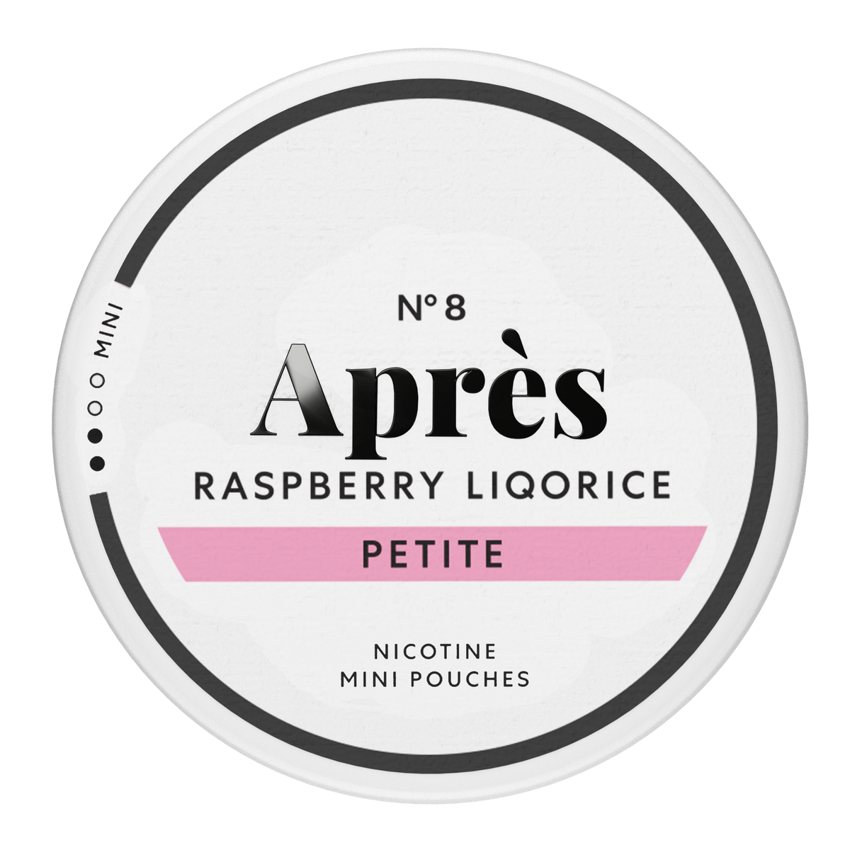 N°8 Après Raspberry Liqorice - Petite Mini Nicotine Pouch