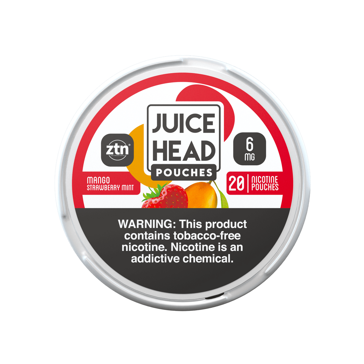 JUICE HEAD POUCHES - Mango Strawberry Mint 6mg Nicotine Pouch