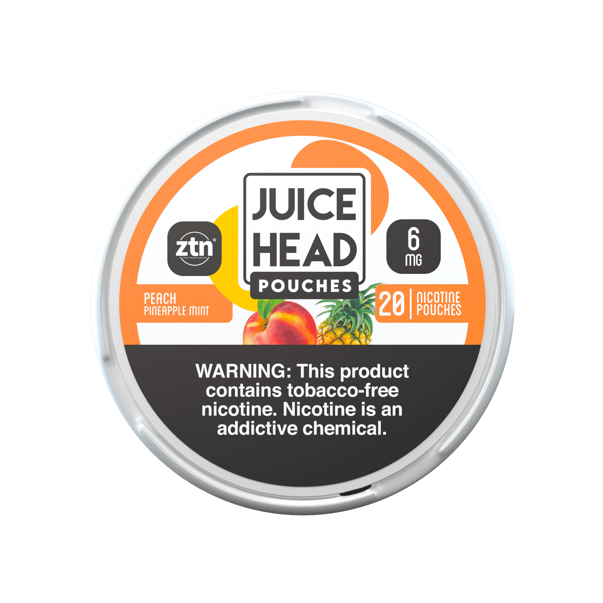 JUICE HEAD POUCHES - Peach Pineapple Mint 12mg Nicotine Pouch