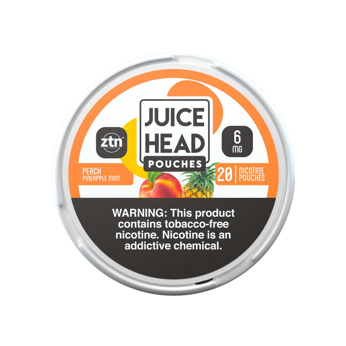 JUICE HEAD POUCHES - Peach Pineapple Mint 6mg Nicotine Pouch