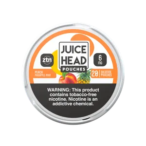 JUICE HEAD POUCHES - Peach Pineapple Mint 6mg Nicotine Pouch