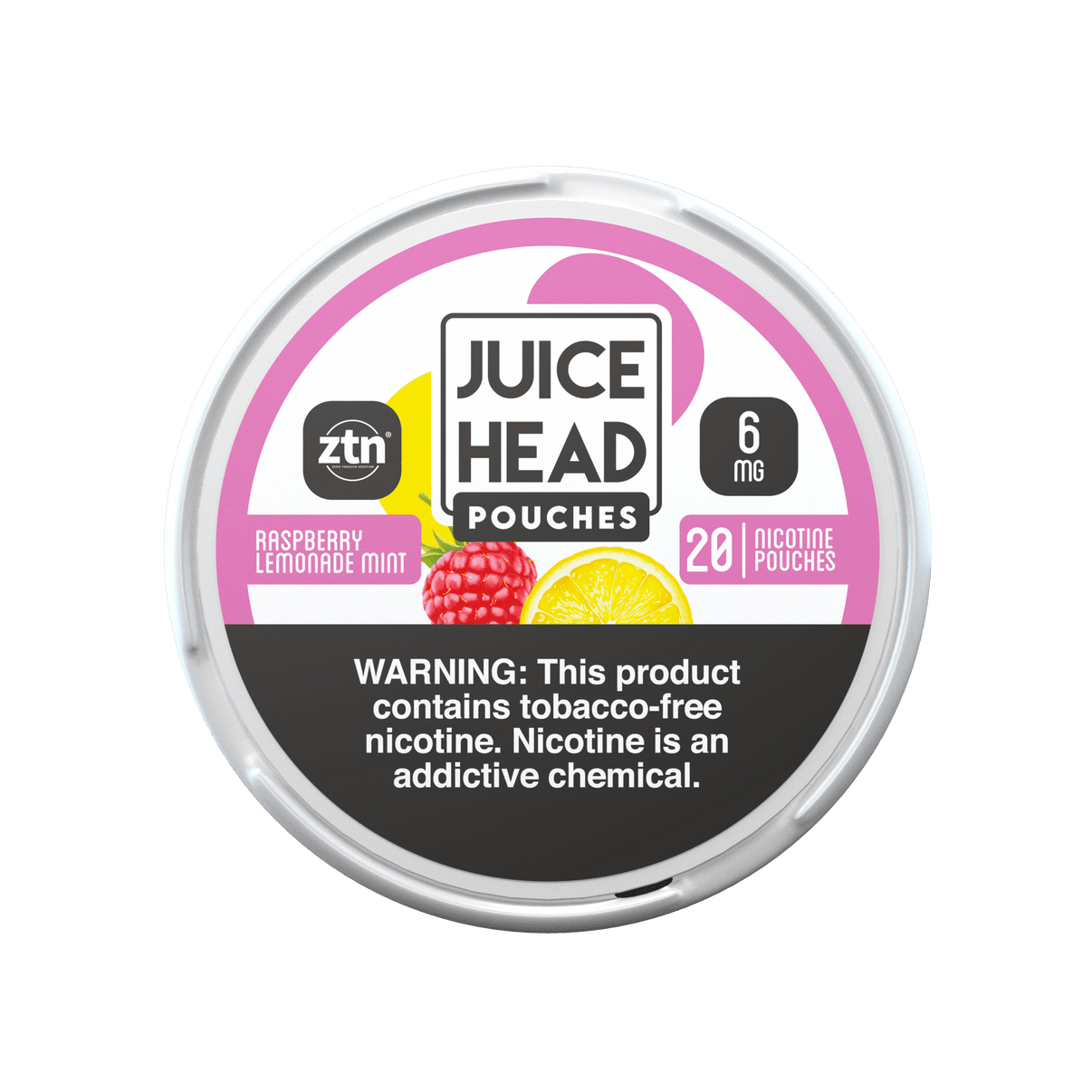 JUICE HEAD POUCHES - Raspberry Lemonade Mint 6mg Nicotine Pouch