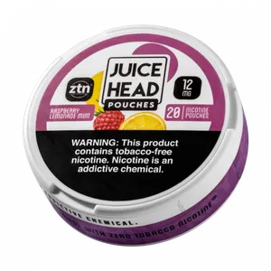 JUICE HEAD POUCHES - Raspberry Lemonade Mint 12mg Nicotine Pouch