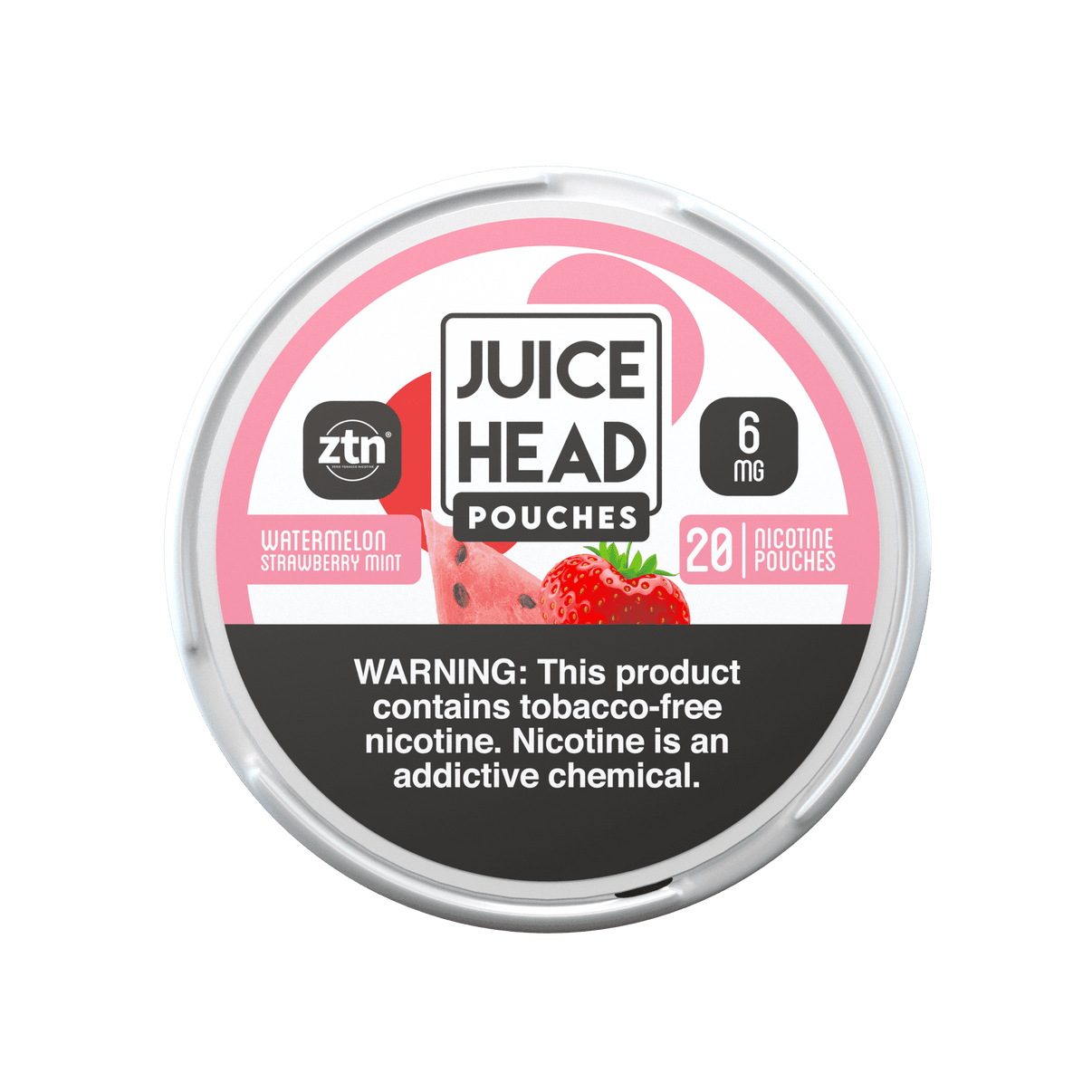 JUICE HEAD POUCHES - Watermelon Strawberry Mint 6mg Nicotine Pouch