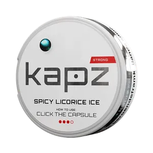 Kapz Spicy Licorice Ice Mini Strong Nicotine Pouch