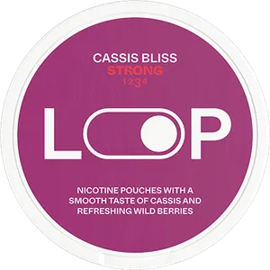 LOOP Cassis Bliss Strong Nicotine Pouch