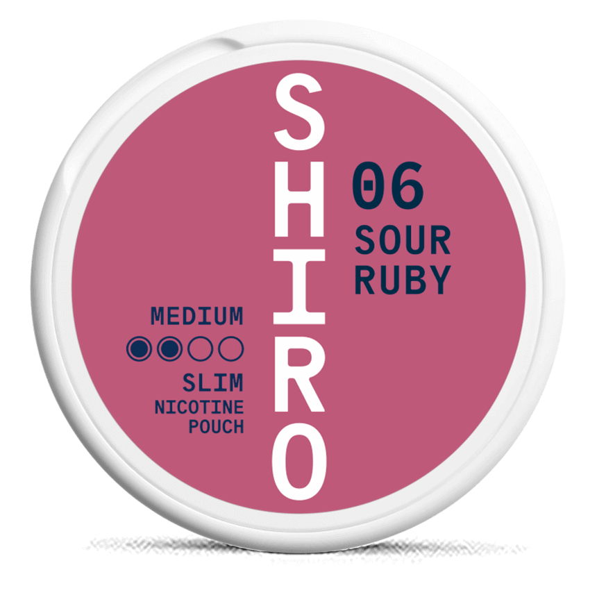 Shiro #06 Sour Red Berry Nicotine Pouch