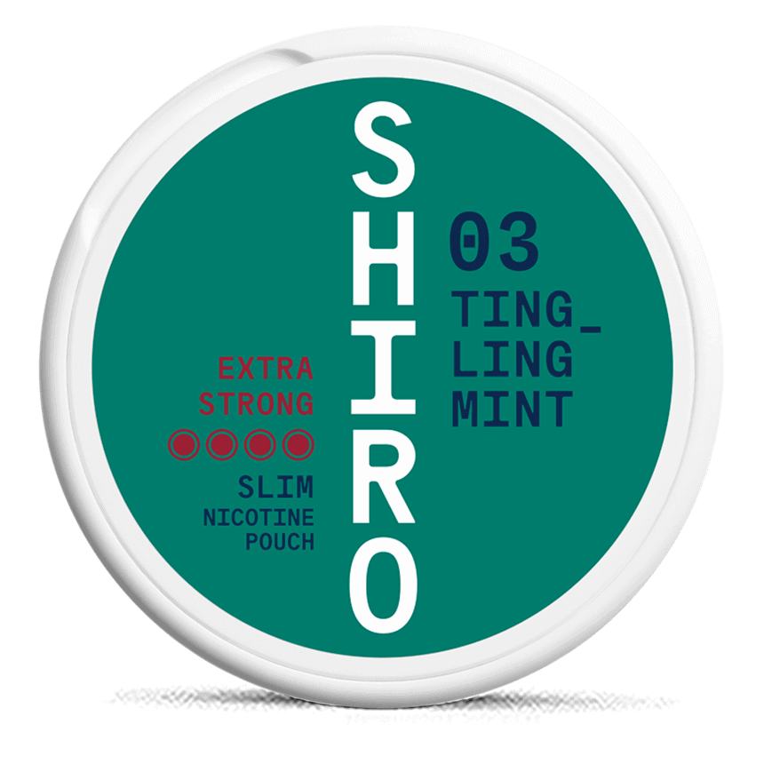 Shiro #03 Tingling Mint Slim Extra Strong Nicotine Pouch