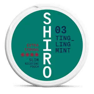 Shiro #03 Tingling Mint Slim Extra Strong Nicotine Pouch