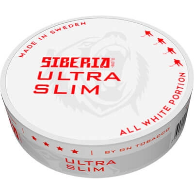 Siberia -80 All White Ultra Slim Nicotine Pouch