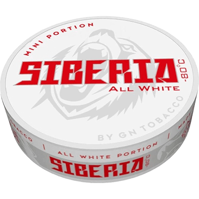 Siberia -80 All White Mini Nicotine Pouch