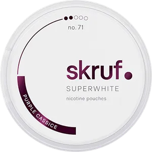 Skruf Superwhite no.71 Purple Cassice Medium Nicotine Pouch