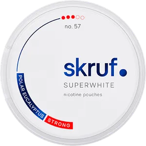 Skruf Superwhite no.57 Polar Eucalyptus Strong Nicotine Pouch