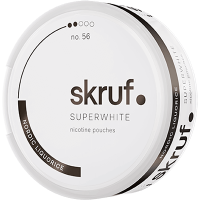 Skruf Superwhite no.56 Nordic Liquorice Medium Nicotine Pouch