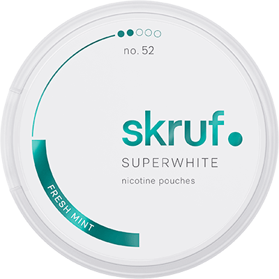 Skruf Superwhite no.52 Fresh Mint Medium Nicotine Pouch