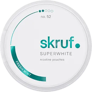 Skruf Superwhite no.52 Fresh Mint Medium Nicotine Pouch