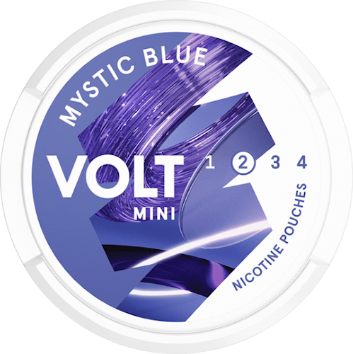 VOLT Mystic Blue Mini All White Normal Nicotine Pouch