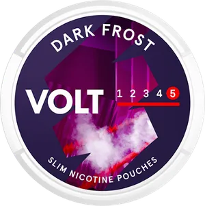 VOLT Dark Frost Slim All White Super Strong Nicotine Pouch