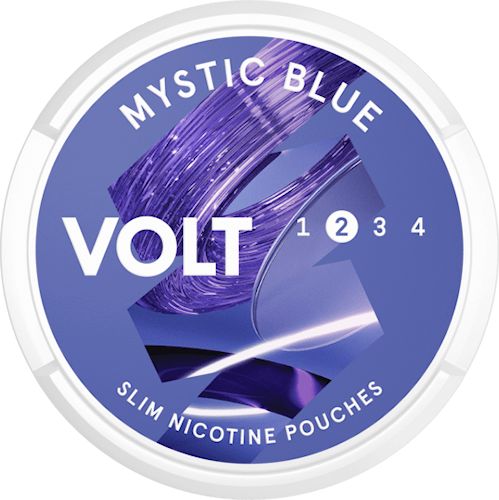 VOLT Mystic Blue Slim All White Normal Nicotine Pouch