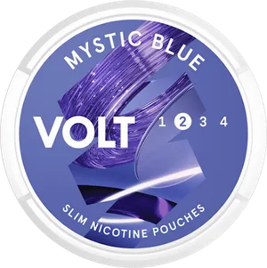 VOLT Mystic Blue Slim All White Normal Nicotine Pouch