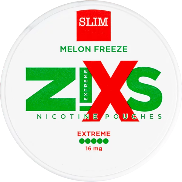 Zixs Melon Freeze Extreme Slim Nicotine Pouch